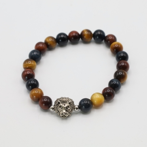 Bracelet œil de tigre, œil de faucon, œil de taureau «Forza»