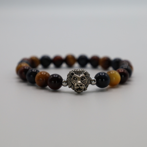 Bracelet œil de tigre, œil de faucon, œil de taureau «Forza»