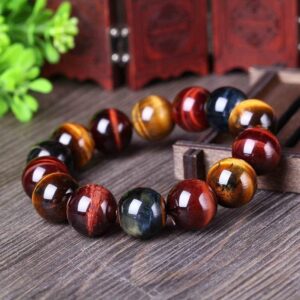 Bracelet œil de tigre, œil de faucon, œil de taureau «Forza»
