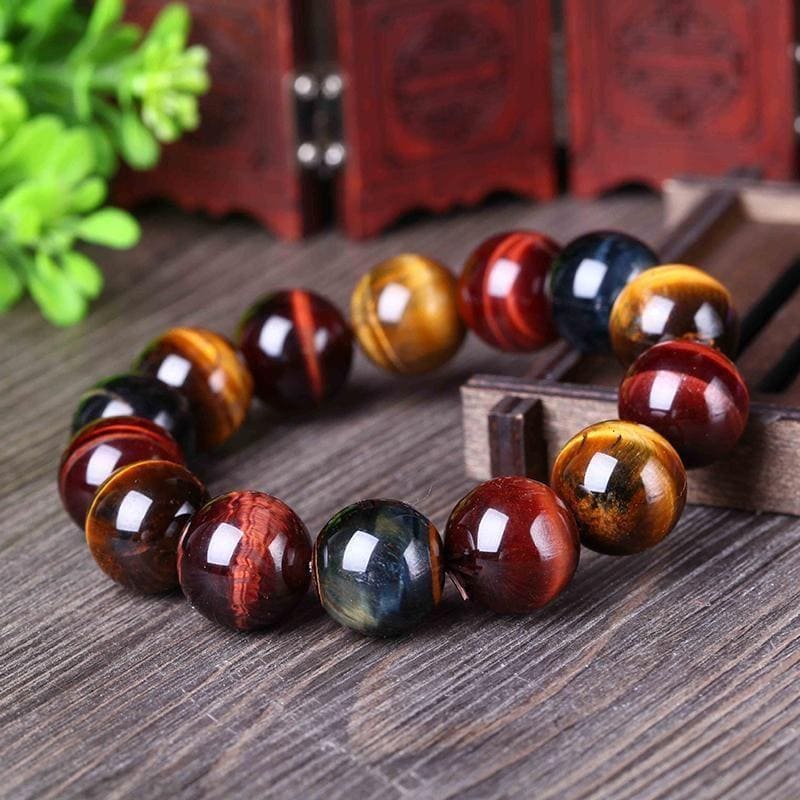 Bracelet œil de tigre, œil de faucon, œil de taureau «Forza» – Image 1